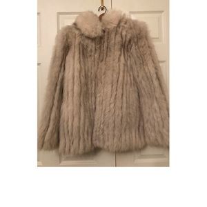 Genuine fox fur coat